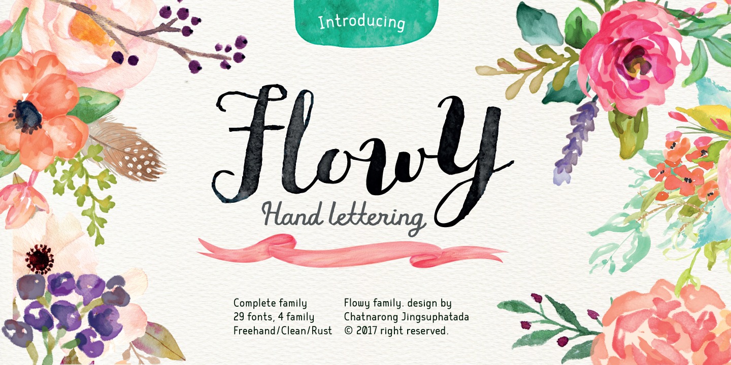 Example font Flowy #1